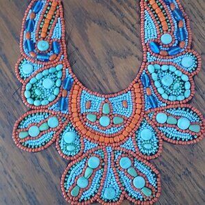 Hand beaded collar